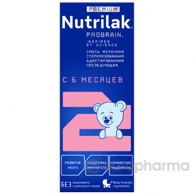 Nutrilak premium 1 смесь адаптированная готовая к употреблению (0-6 мес) 200гр