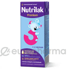 Nutrilak premium +3 смесь напиток молочный ваниль готовый к употреблению 200мл