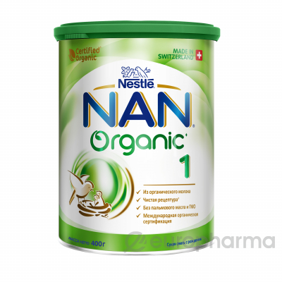 Nestle смесь Nan 1 Organic молочная для детей с 0 месяцев 400 г