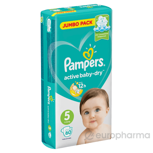 Buy Подгузники Pampers Active Baby–Dry, Вес 11–16 кг, Размер 5, 60