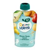 Фрутоняня пюре из яблок, бананов и груш с печеньем 90 г