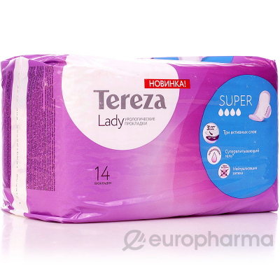 TerezaLady прокладки Super урологические для женщин № 14 шт
