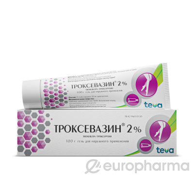 Троксевазин 2% 100 гр гель