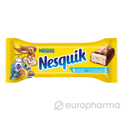 Nestle батончик Nesquik молочная 28 г