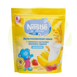 Nestle каша мультизлаковая с бананом  молочная для детей с 8 месяцев 220 г