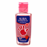 Aura гель antibacterial с ароматом клубники и экстр алоэ для рук 50 мл