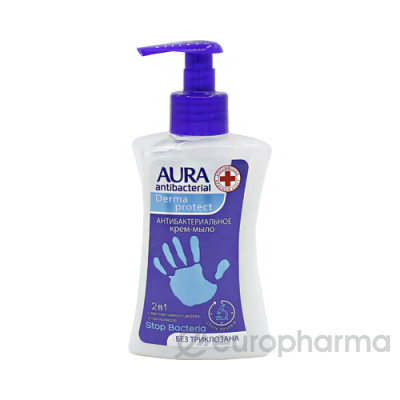 Aura крем-мыло антибактериальное Derma Protect 2в1 250 мл