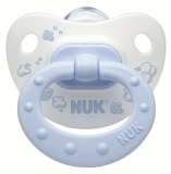 Nuk пустышка Baby$Blue Classik  для детей от 6 до18 месяцев силиконовая голубая