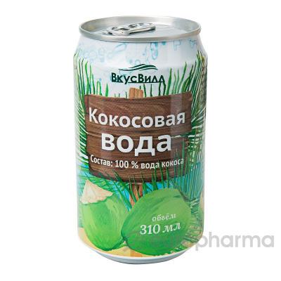 ВкусВилл кокосовая вода 300 мл