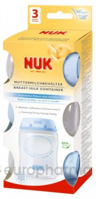 NUK контейнер для грудного молока 3шт