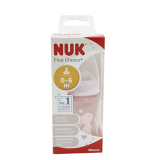 Nuk бутылочка Rose&Blue с 0 месяцев силиконовая 150 мл розовая