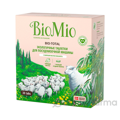 BioMio BIOтаблетки для посудомоечных машин Эвкалипт 30 шт