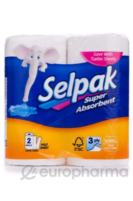 Selpak бумажные кухонные полотенца Comfort 2 рулон