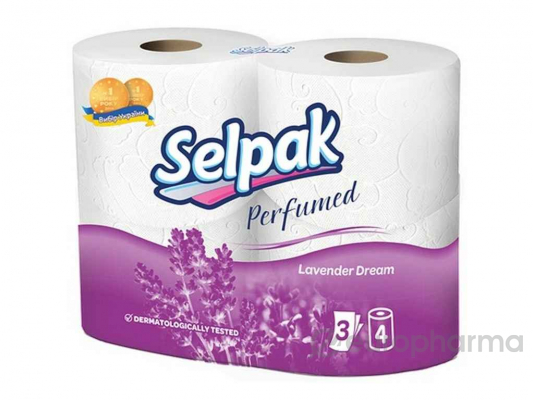 Selpak бумага туалетная Perfumed с ароматом Лаванда 4 рулон