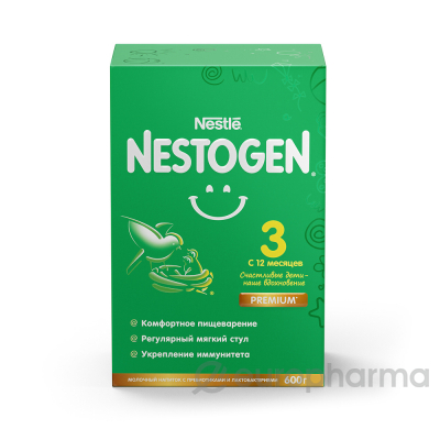 Nestle смесь Nestogen 3 молочная для детей с 12 месяцев 600 г