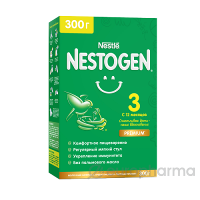 Nestle смесь Nestogen 3 молочная для детей с 12 месяцев 300 г