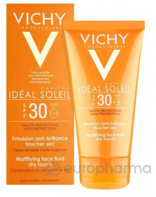 Vichy эмульсия солнцезащитная матирующая для кожи лица SPF30 Capital Soleil 50 мл