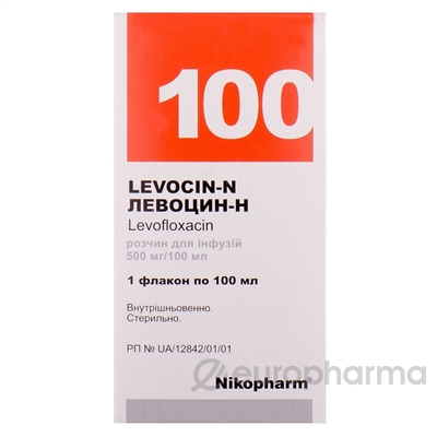 Левоцин-Н 500 мг/100 мл раствор для инфузий