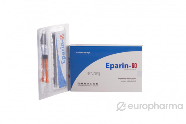 Е-Парин 40 мг/0,4 мл № 2 шприц