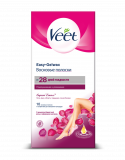 Veet восковые полоски с ароматом бархатной розы и эфирными маслами c технологией Easy-Gelwax № 10 шт