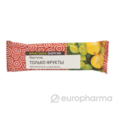 Батончик фруктовый Фрутилад 30 г из фруктов без подсластителей