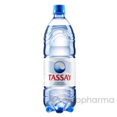 Tassay вода негаз. 1 л со вкусом клубники