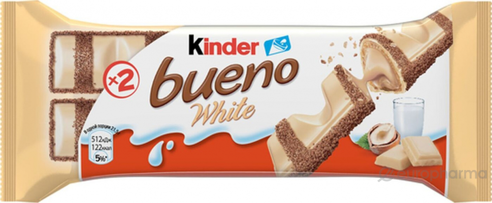 Kinder Буэно в белом шоколаде 39 гр