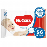 Huggies салфетки детские Huggies BW Classic Triplo влажные № 56 шт