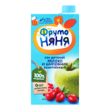 Фрутоняня Напиток ягодный сокосодержащий Сок из Яблок и шиповника 0,5 л