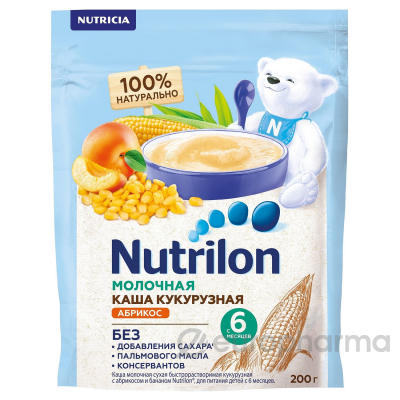 Nutrilon каша кукурузная молочная для детей от 6 месяцев 200 г