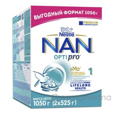 Nestle смесь Nan 1 Optipro молочная 1050 г