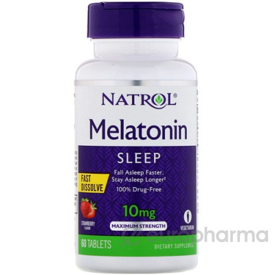 Natrol Мелатонин 10 мг №60 быстрорастворимые табл
