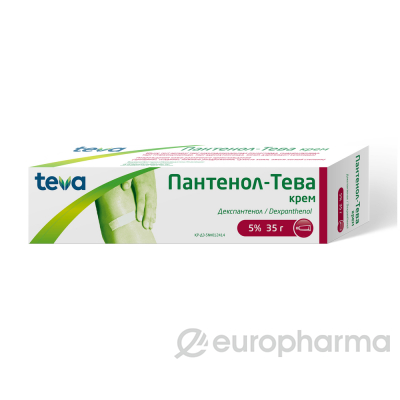 Пантенол-Тева 5% 35 гр крем в тубе