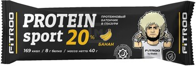FITROO Батончик Protein SPORT банан 40 г