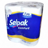 Selpak полотенца бумажные Comfort 4 рулона