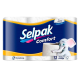Selpak бумага туалетная Comfort 2-слойная 12 рулонов