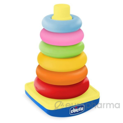 Chicco развивающая игрушка башня-пирамида 6 м+ пластик 00007423500000