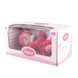 Kaifan Toys игрушка пупс 23 см в розовом костюмчике с одеялом пластик 66824B1