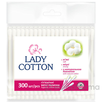 Lady Cotton ватные палочки № 300 шт