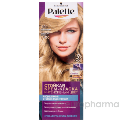 Palette крем краска для волос Осветляющий Е20