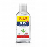 Aura Гель для рук антибактериальный Fresh изопропиловый спирт ПРОМО для рук 50+50мл