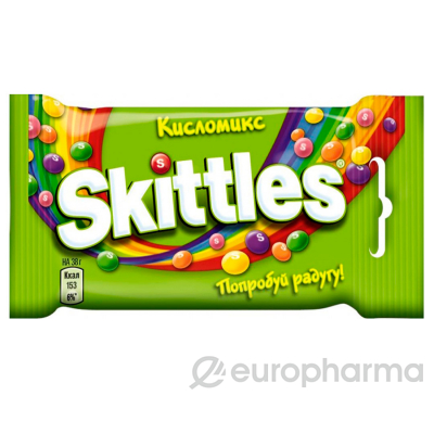 Skittles жевательные конф в сахар глазури Кисломикс 38 г
