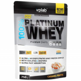 VPLab сывороточный протеин 100% Platinum Whey вкус карамельный фраппе пакет 750 г