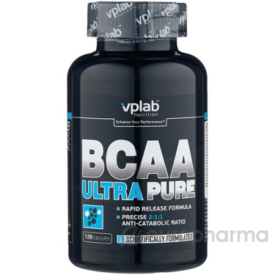 VPLab аминокислоты ВСАА Ultra Pure 120 капсул банка