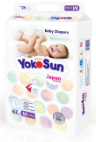YokoSun подгузники M для детей 5-10 кг п/эт пакет № 62 шт