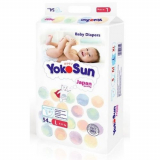 YokoSun подгузники L для детей 9-13 кг п/эт пакет № 54 шт