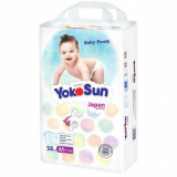 YokoSun подгузники-трусики M для детей 6-10 кг п/эт пакет № 58 шт