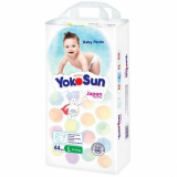 YokoSun подгузники-трусики L для детей 9-14 кг п/эт пакет № 44 шт