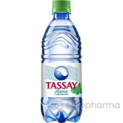 Tassay вода газированная пластик 0.5 л мята
