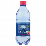 Tassay вода газированная 0,5 л малина